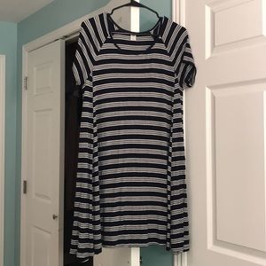 Old navy white and navy stripe dress